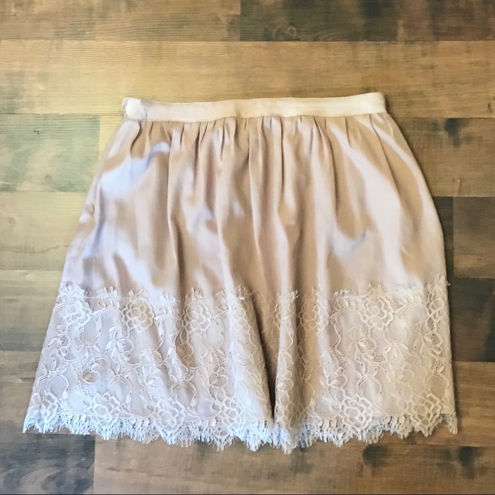 Forever 21 mini skirt, pale cream/peach miniskirt